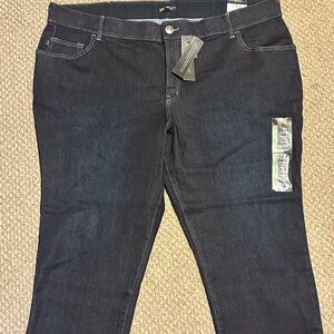 Lee Blue flex motion innovation capri jeans plus size 24W